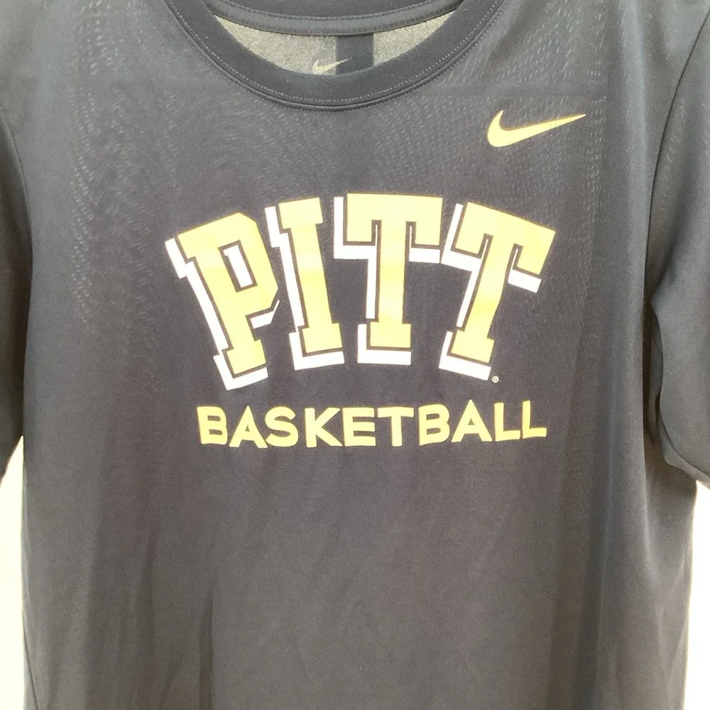 Boys Nike Drifit‎ University Of Pittsburgh- Pitt Basketball Short Sleeve Tee- XL